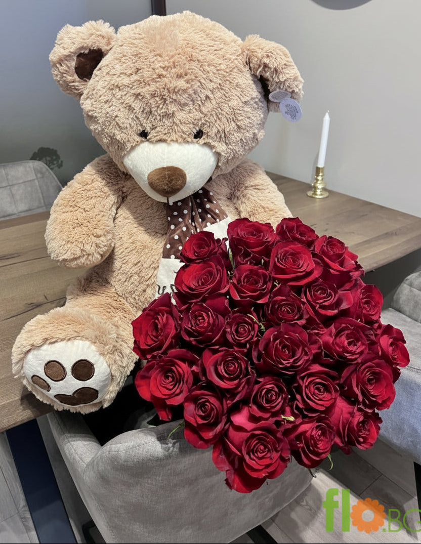 ГОЛЯМО МЕЧЕ С РОЗИ