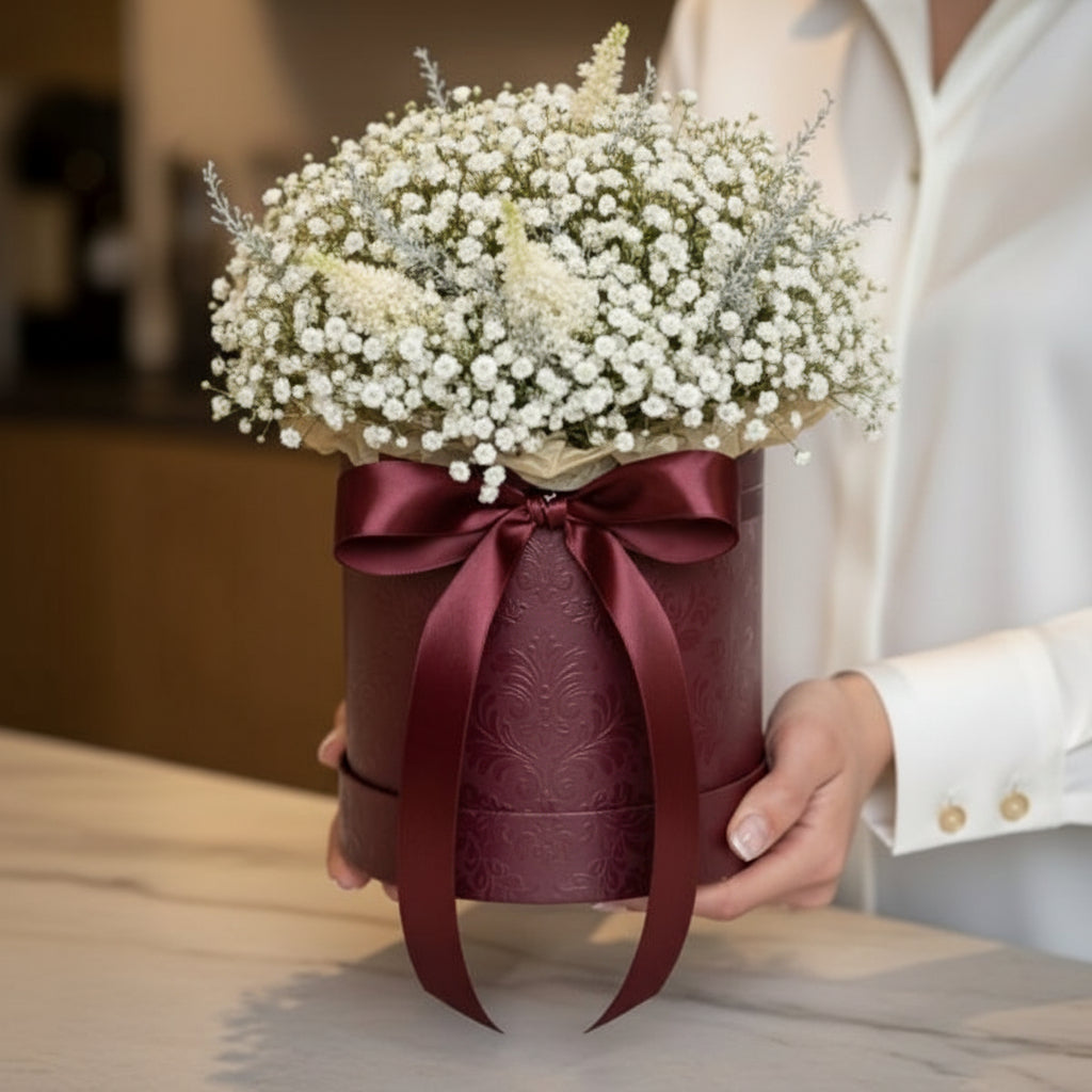 КУТИЯ С БЯЛА ГИПСОФИЛА