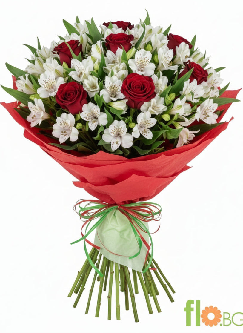 Букет Алстромерия и Рози