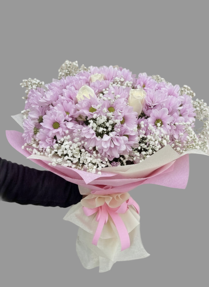 Букет от Рози и Хризантеми