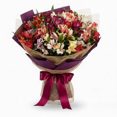 Bouquet of 19 alstroemerias