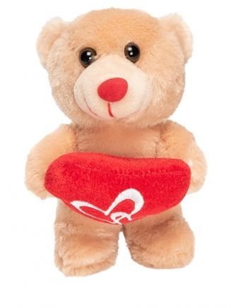 Small teddy bear with a heart

