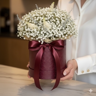 BOX OF WHITE GYPSOPHILA
